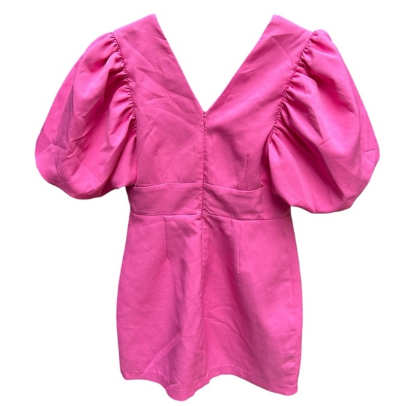 Endless Rose Puff Sleeve Cutout Minidress - Picture 4 of 6